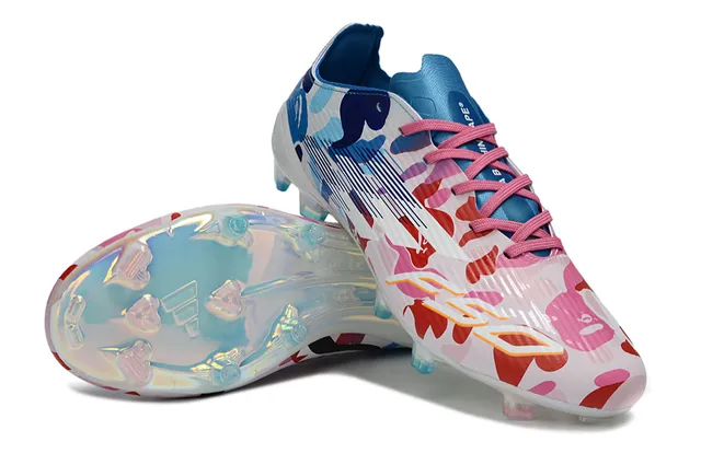 Adidas F50 Multicolor Camo Holográfico Zapatos de Fútbol para Tierra Firme 4