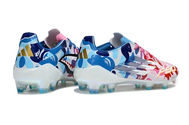 Adidas F50 Multicolor Camo Holográfico Zapatos de Fútbol para Tierra Firme 6