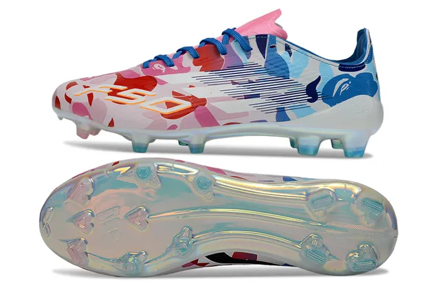 Adidas F50 Multicolor Camo Holográfico Zapatos de Fútbol para Tierra Firme 7