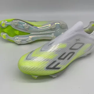Adidas F50 Neon Lime Green Sock-Fit Firm-Ground Soccer Shoes