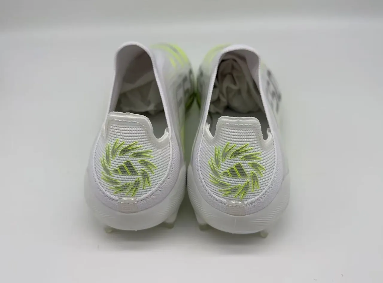 Adidas F50 Verde Neón Lima Ajuste Calcetín Suelo Firme Zapatos de Fútbol 3