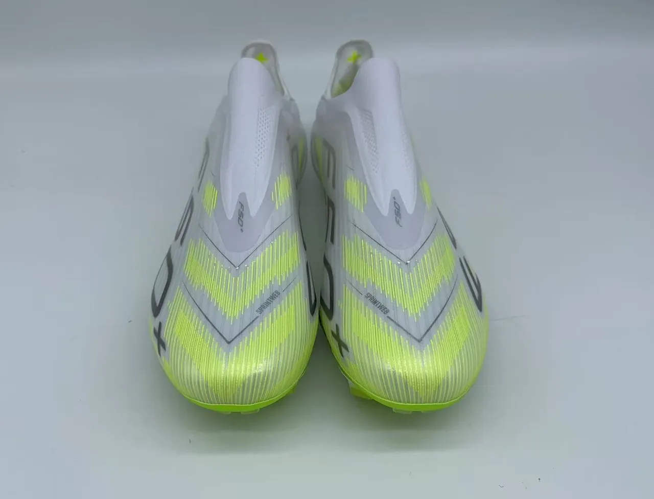 Adidas F50 Verde Neón Lima Ajuste Calcetín Suelo Firme Zapatos de Fútbol 4