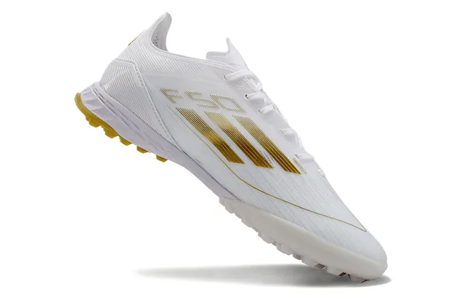 Adidas F50 Speedweb Or Blanc Chaussures de Football Gazon Artificiel 2