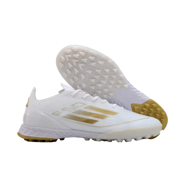 Adidas F50 Speedweb Or Blanc Chaussures de Football Gazon Artificiel 5