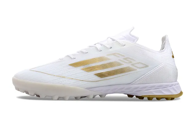 Adidas F50 Speedweb Or Blanc Chaussures de Football Gazon Artificiel 7