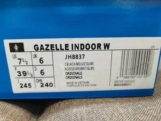 Adidas Gazelle Black and White Lifestyle Sneakers 2