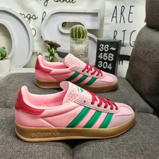 Adidas Gazelle Pink Green Red Gum Lifestyle Sneakers