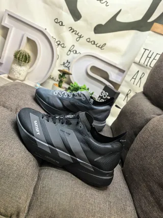 Adidas Gray Black Layered Mesh-Synthetic Upper Geometric Stripe Overlay Lifestyle Sneakers 7
