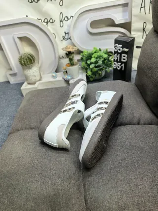 Adidas Green Beige Laceless Strap Closure Mesh And Synthetic Overlay Lifestyle Sneakers 16
