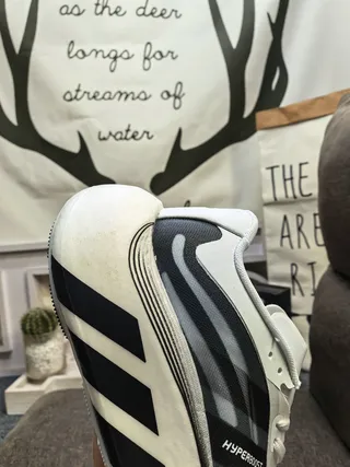 Adidas Hyperboost White Gray Black Running Shoes 3