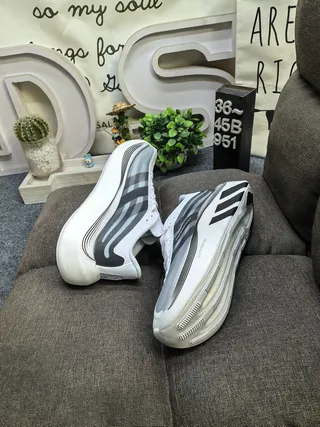 Adidas Hyperboost White Gray Black Running Shoes 6
