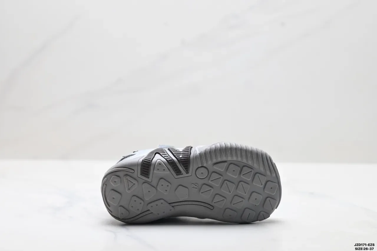Adidas Kids White Pink Gray Velcro Strap Sneakers 24