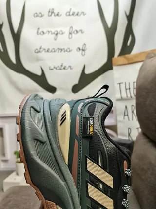 Adidas MTS PRO Dark Green and Beige Chunky Sneakers 4