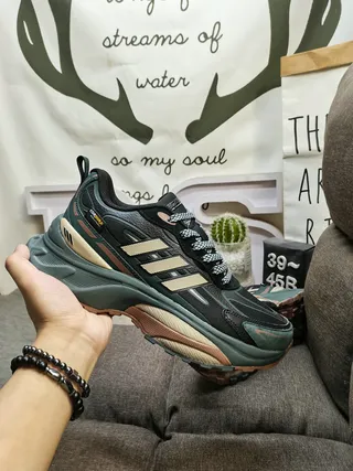 Adidas MTS PRO Dark Green and Beige Chunky Sneakers 6