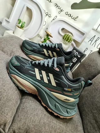 Adidas MTS PRO Dark Green and Beige Chunky Sneakers 8