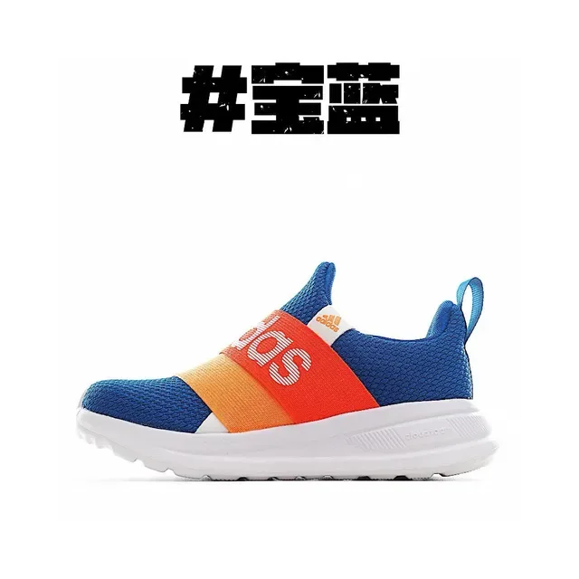 Adidas Orange Black Slip-On Knit Upper Lifestyle Sneakers 5