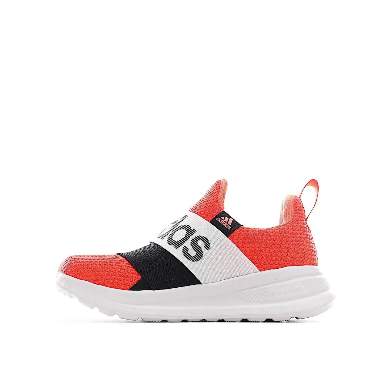Adidas Orange Black Slip-On Knit Upper Lifestyle Sneakers 7
