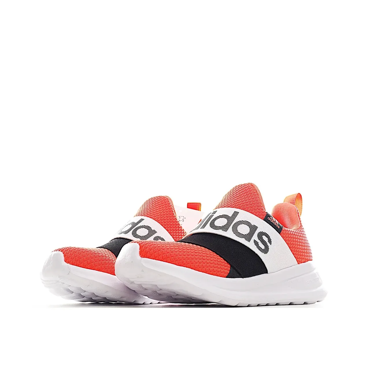 Adidas Orange Black Slip-On Knit Upper Lifestyle Sneakers 9