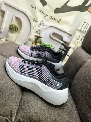 Adidas Pink and Maroon Wave-Upper Lifestyle Sneakers 7