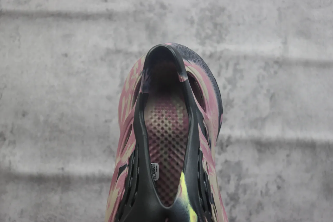 Adidas Pink Black Molded Foam Ventilated Cutouts Lifestyle Sneakers 4