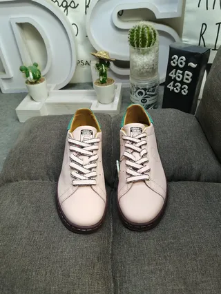 Adidas Pink Green Low-Top Perforated Toebox Lifestyle Sneakers 10