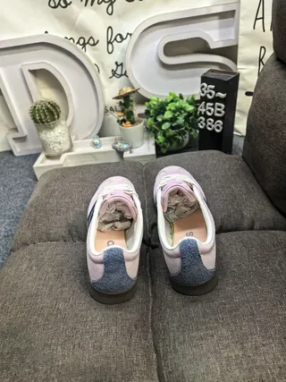 Adidas Pink Navy Suede Upper Three Stripes Lifestyle Sneakers 8