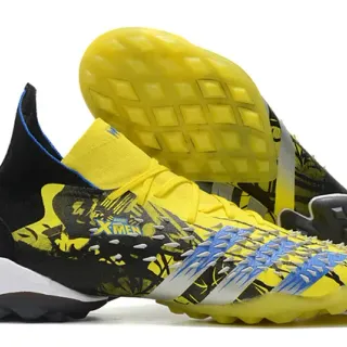 Adidas Predator Accuracy X-Men Zapatos de fútbol amarillo azul para césped