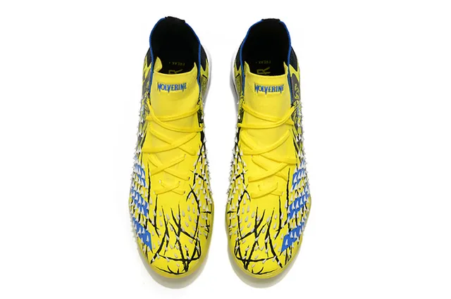 Adidas Predator Accuracy X-Men Chaussures de football jaune bleu pour pelouse artificielle 2