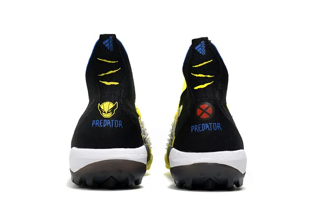 Adidas Predator Accuracy X-Men Chaussures de football jaune bleu pour pelouse artificielle 3