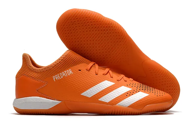 Adidas Predator أخضر أسود الجزء العلوي المثقب من التريكو قاعدة مطاطية أحذية كرة القدم الداخلية 3