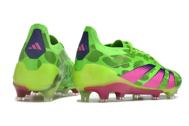 Adidas Predator Green Pink Neon Lime Synthetic Upper Firm-Ground Soccer Shoes 5