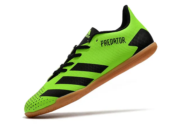 Adidas Predator Chaussures de Football Indoor Blanc Orange Empeigne Synthétique Maille Bas 7