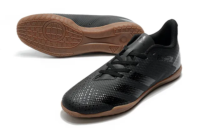 Adidas Predator Chaussures de Football Indoor Blanc Orange Empeigne Synthétique Maille Bas 21