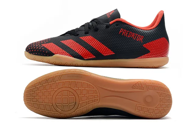 Adidas Predator Chaussures de Football Indoor Blanc Orange Empeigne Synthétique Maille Bas 23