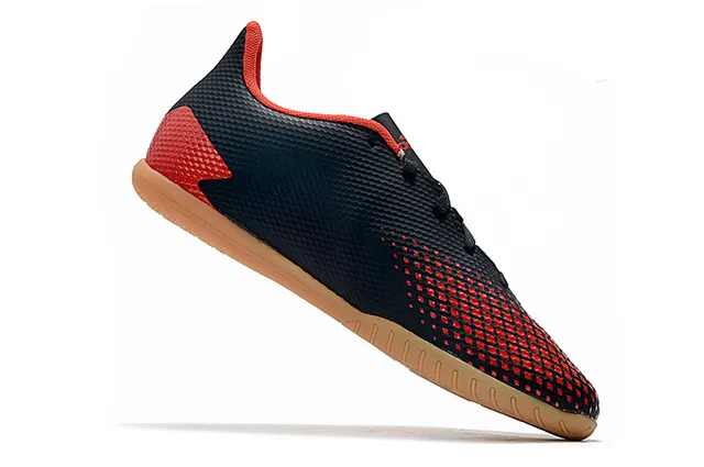 Adidas Predator Chaussures de Football Indoor Blanc Orange Empeigne Synthétique Maille Bas 24