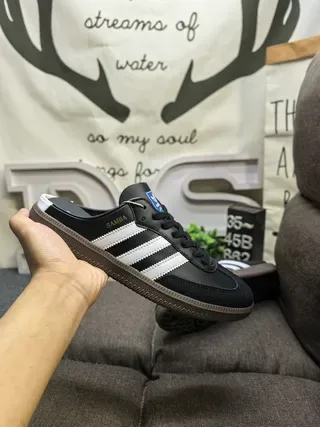 Adidas Samba Black and White Lifestyle Sneakers 5