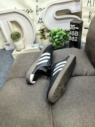 Adidas Samba Black and White Lifestyle Sneakers 6