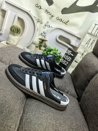 Adidas Samba Black and White Lifestyle Sneakers 7