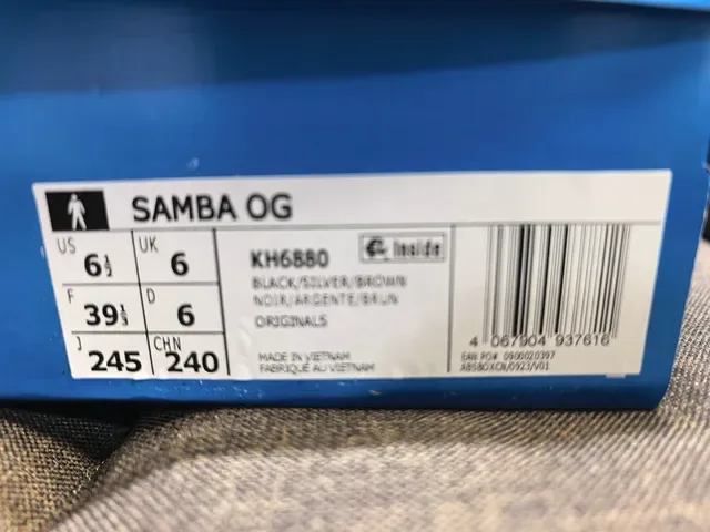 Adidas Samba Black Red Silver Lifestyle Sneakers 2