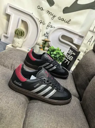 Adidas Samba Black Red Silver Lifestyle Sneakers 9