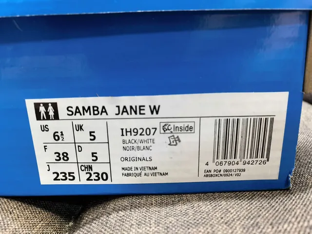 Adidas Samba Black White Gum Lifestyle Sneakers 2