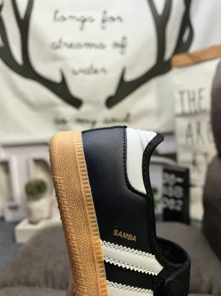Adidas Samba Black White Gum Lifestyle Sneakers 3