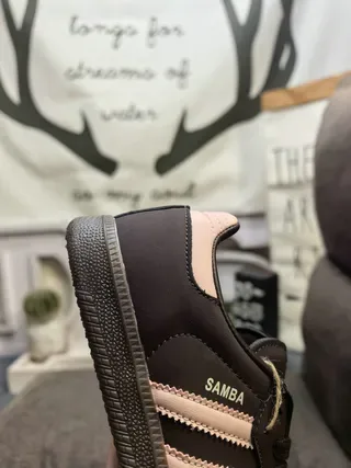 Adidas Samba Brown and Pink Lifestyle Sneakers 3