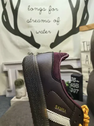 Adidas Samba Brown and Purple Lifestyle Sneakers 3