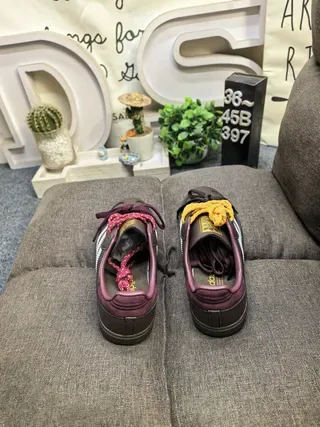 Adidas Samba Brown and Purple Lifestyle Sneakers 8