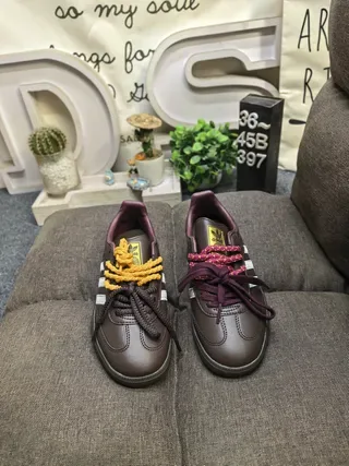 Adidas Samba Brown and Purple Lifestyle Sneakers 10