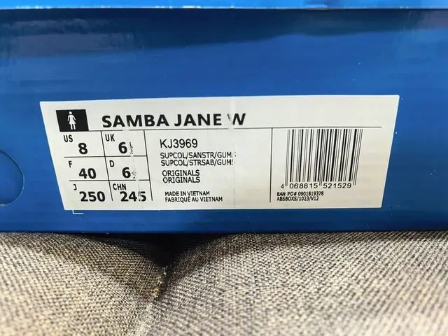 Adidas Samba Cream Leather Laceless Lifestyle Sneakers 22