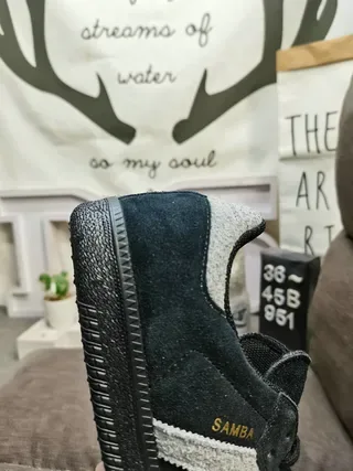 Adidas Samba Dark Navy and Gray Lifestyle Sneakers 3