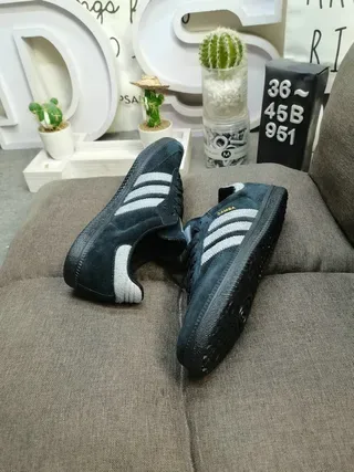 Adidas Samba Dark Navy and Gray Lifestyle Sneakers 6