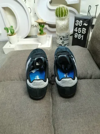 Adidas Samba Dark Navy and Gray Lifestyle Sneakers 8